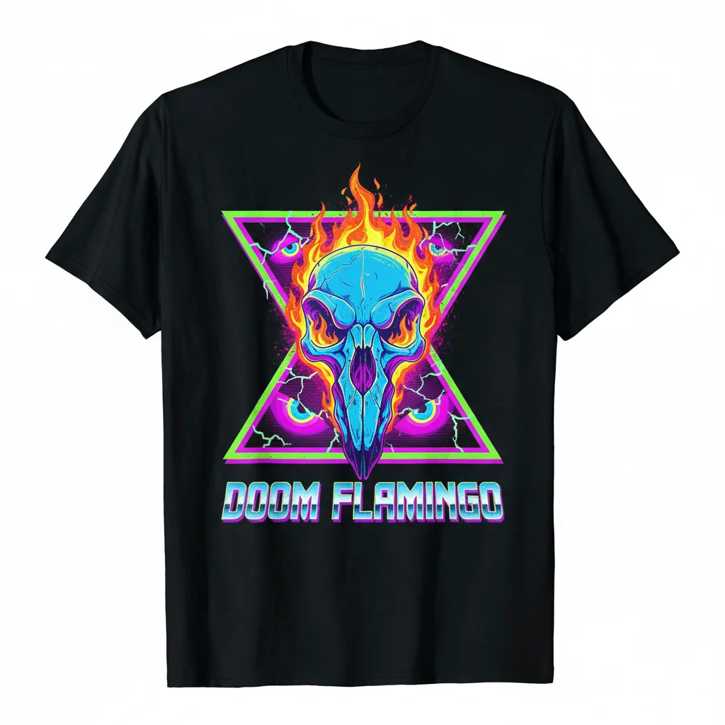 Doom Flamingo: Unleash Your Inner Groove Essential T-Shirt