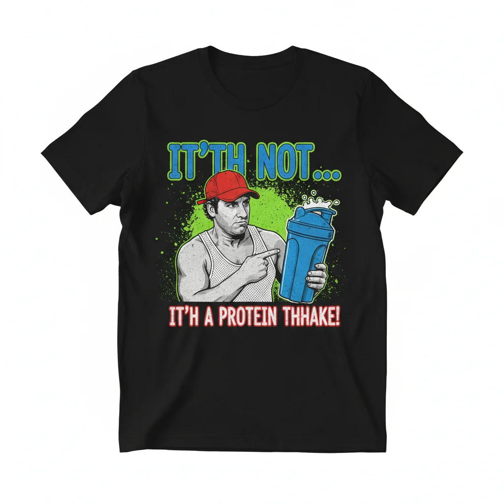 Doug's Iconic Protein Shake Tee: 50 First Dates Essential T-Shirt