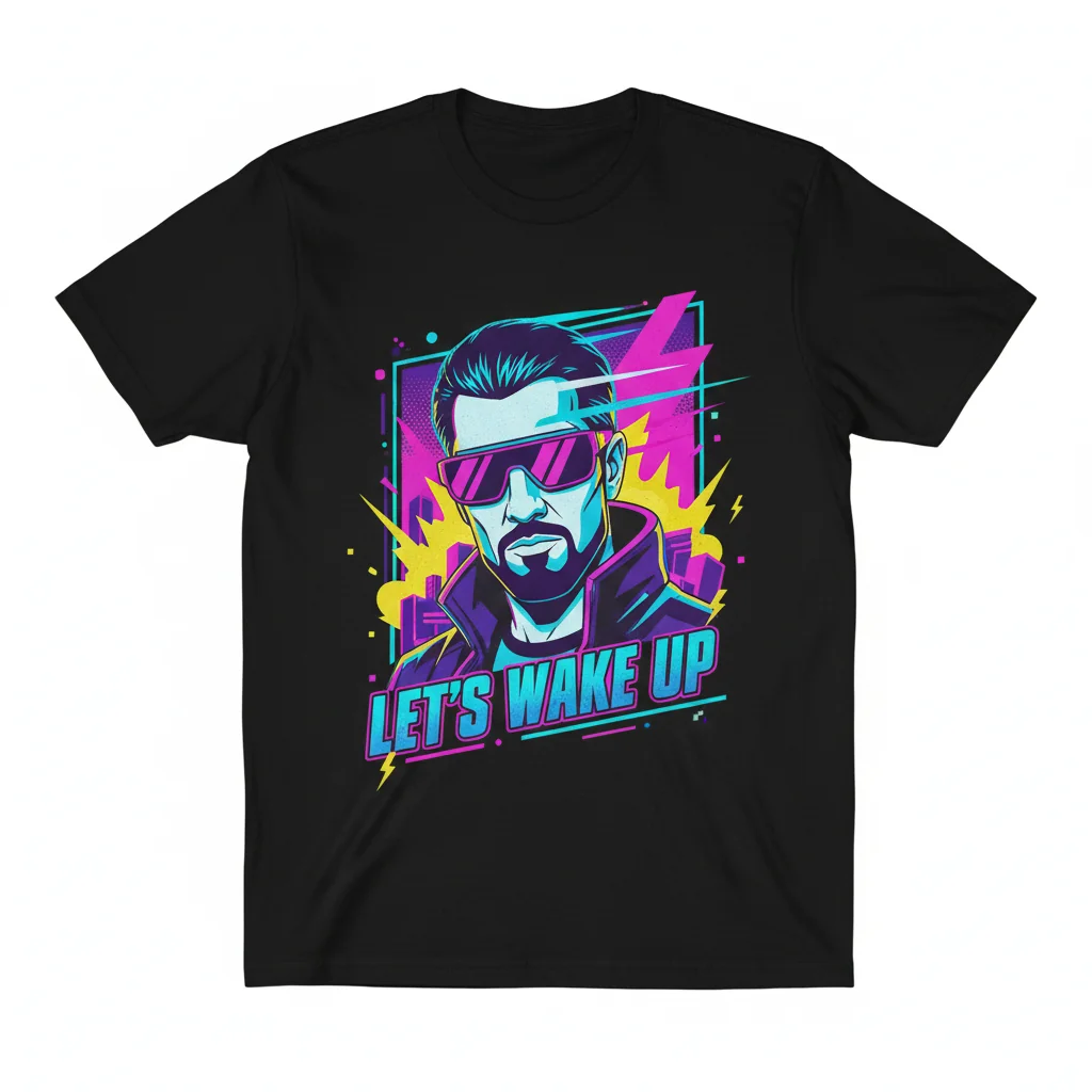 Dr Disrespect Let's Wake Up Streamer T-Shirt - Premium Cotton Tee