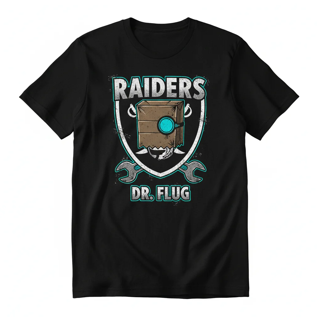 Dr. Flug Slys x Las Vegas Raiders Official Fan Tee – Ultimate Durability & Comfort