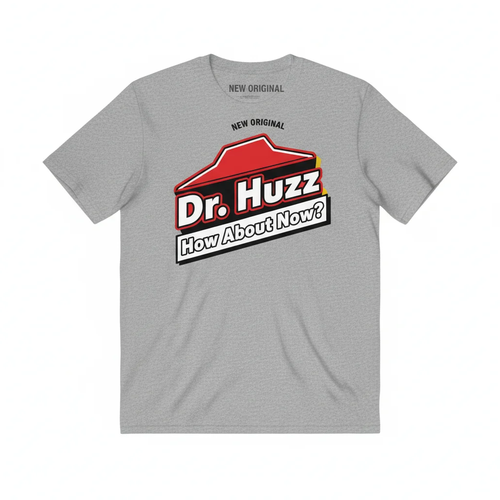 Dr. Huzz Pizza Hut Parody Logo Tee