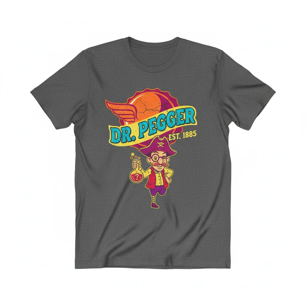 Dr. Pegger Soda Parody T-Shirt – Funny Drink Pun Tee