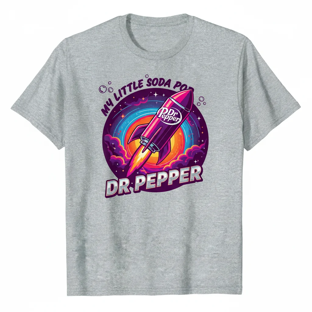 Dr Pepper My Little Soda Pop Graphic Tee - Vintage Style Comfort