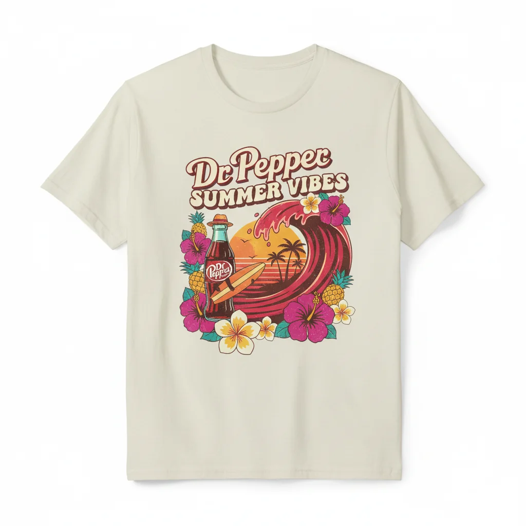 Dr Pepper Summer Hawaiian Shirt & Shorts Set – Vibrant, Durable & Ultra-Comfortable