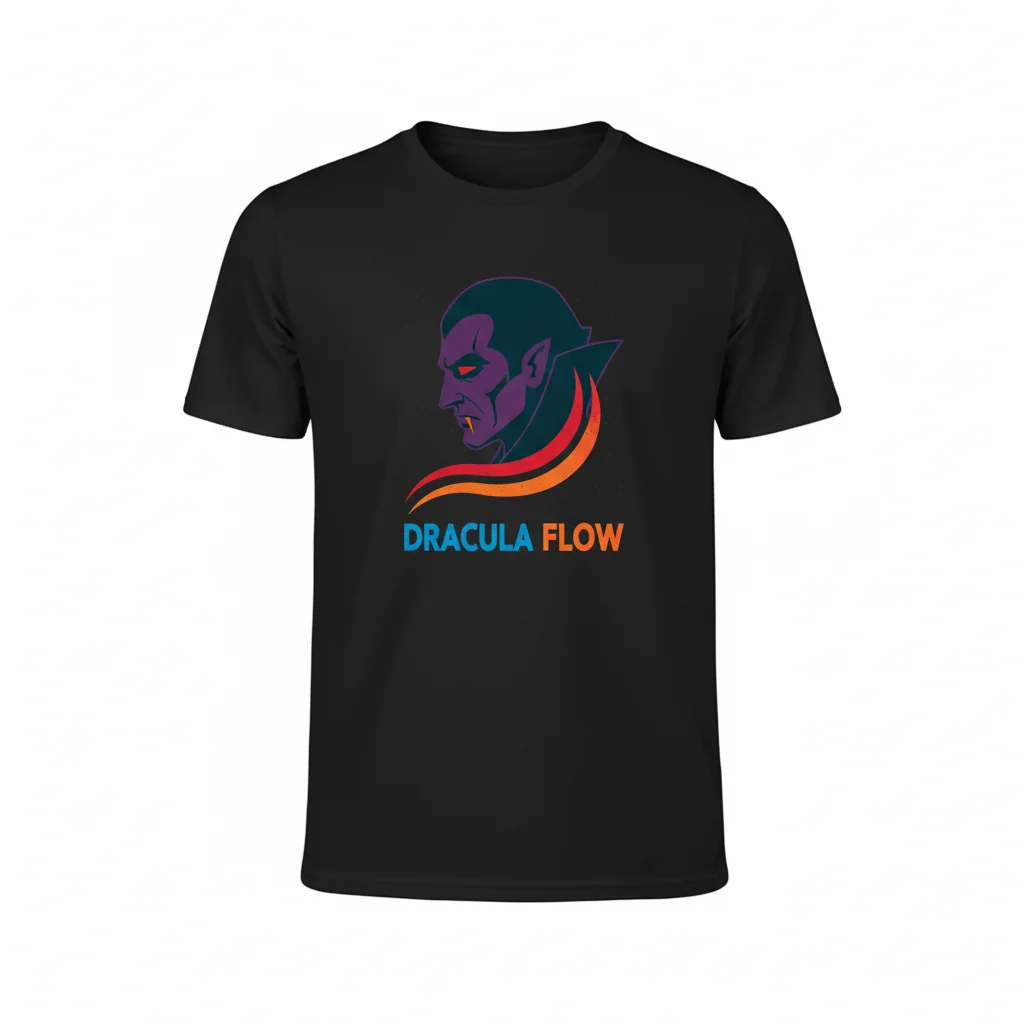 Dracula Flow Vintage Graphic Tee | Classic Horror T-Shirt | Premium Cotton