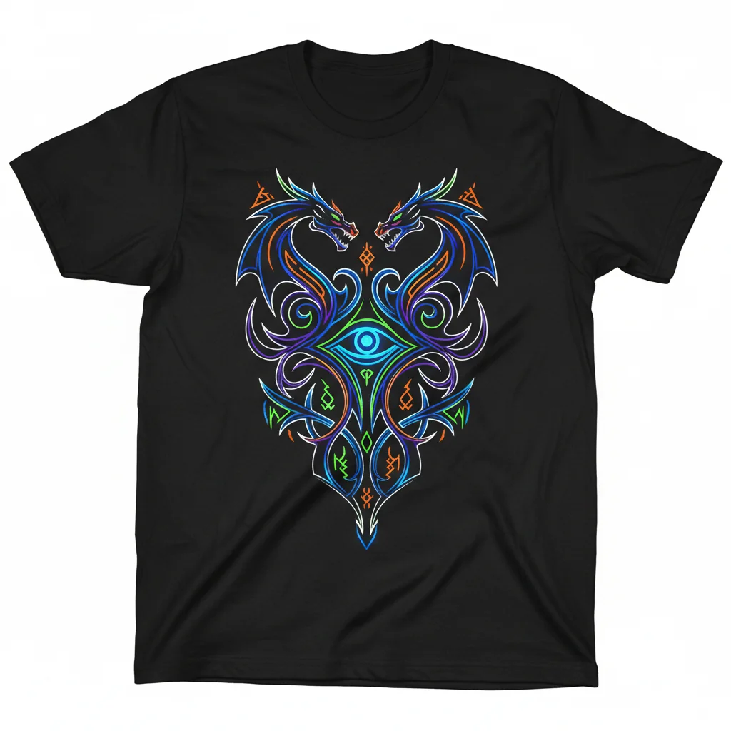 Dragon Age Davrin Vallaslin T-Shirt | Elven Inspired Fantasy Gaming Tee