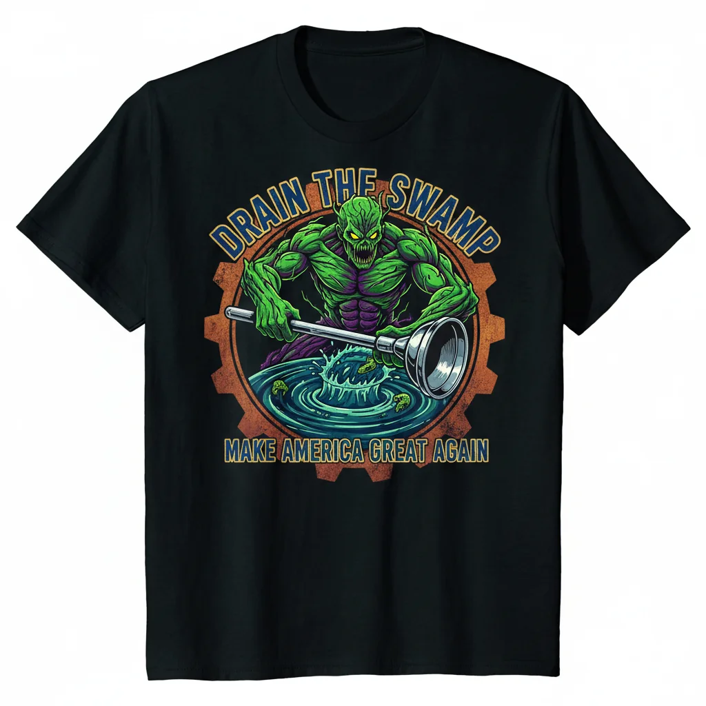 Drain The Swamp | Swamp Thing | Make America Great Again - Iconic Essential T-Shirt