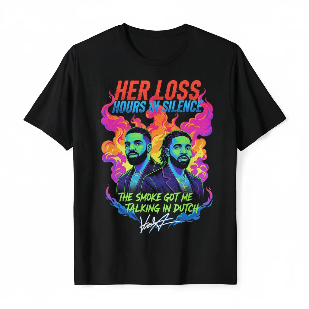 Drake & 21 Savage 'Her Loss Hours In Silence' Signature T-Shirt - Premium Cotton