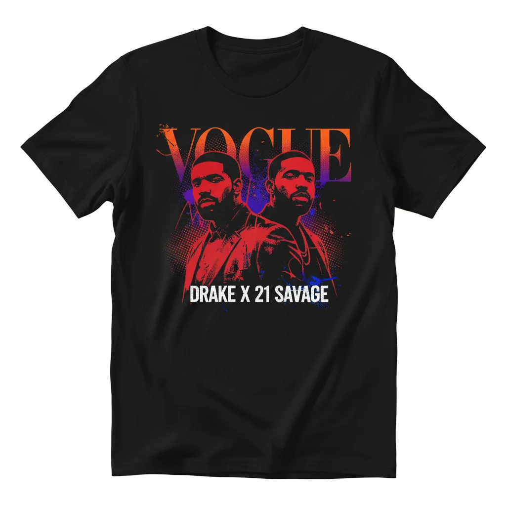 Drake & 21 Savage Vogue Tapestry – Premium Wall Art Decor