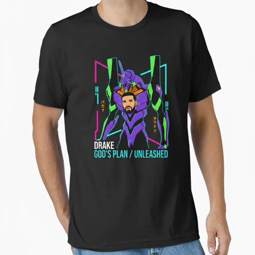Drake Evangelion Anime Manga Graphic Tee - Unisex Essential Cotton T-Shirt