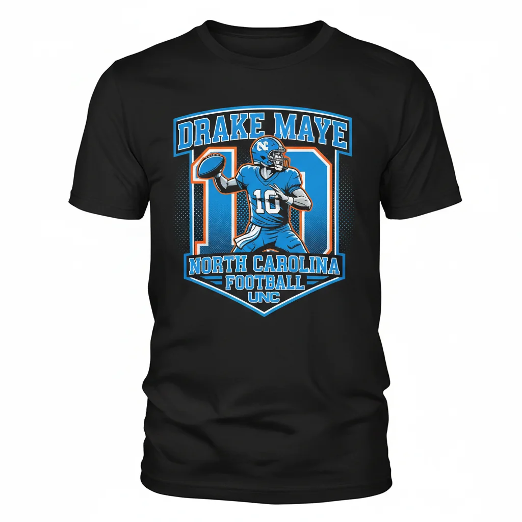 Drake Maye UNC Tar Heels Logo Essential T-Shirt – College Football Fan Apparel