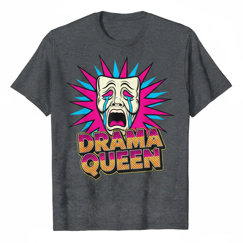 Drama Queen: Unleash Your Inner Radiance - The Essential Art Tee