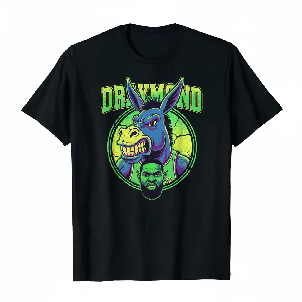 Draymond Green Donkey Shrek T-Shirt - Unique Basketball Fan Apparel