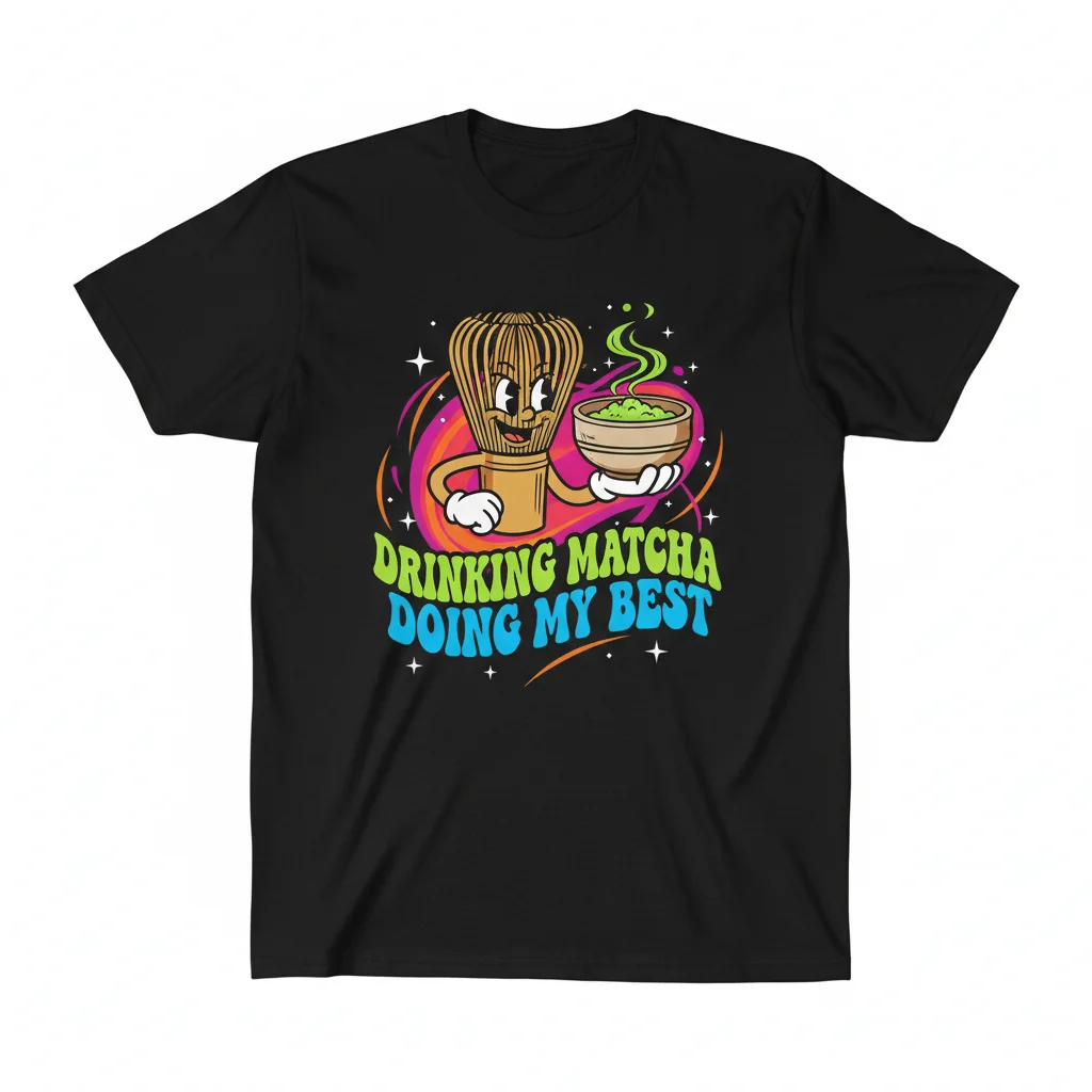 Matcha & Best Effort Funny T-Shirt | Premium Ring-Spun Cotton Tee