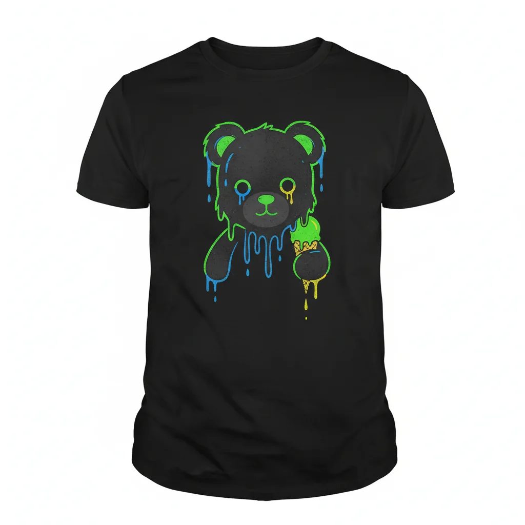Drippy Bear Essential T-Shirt – Unique Art & Ultimate Comfort