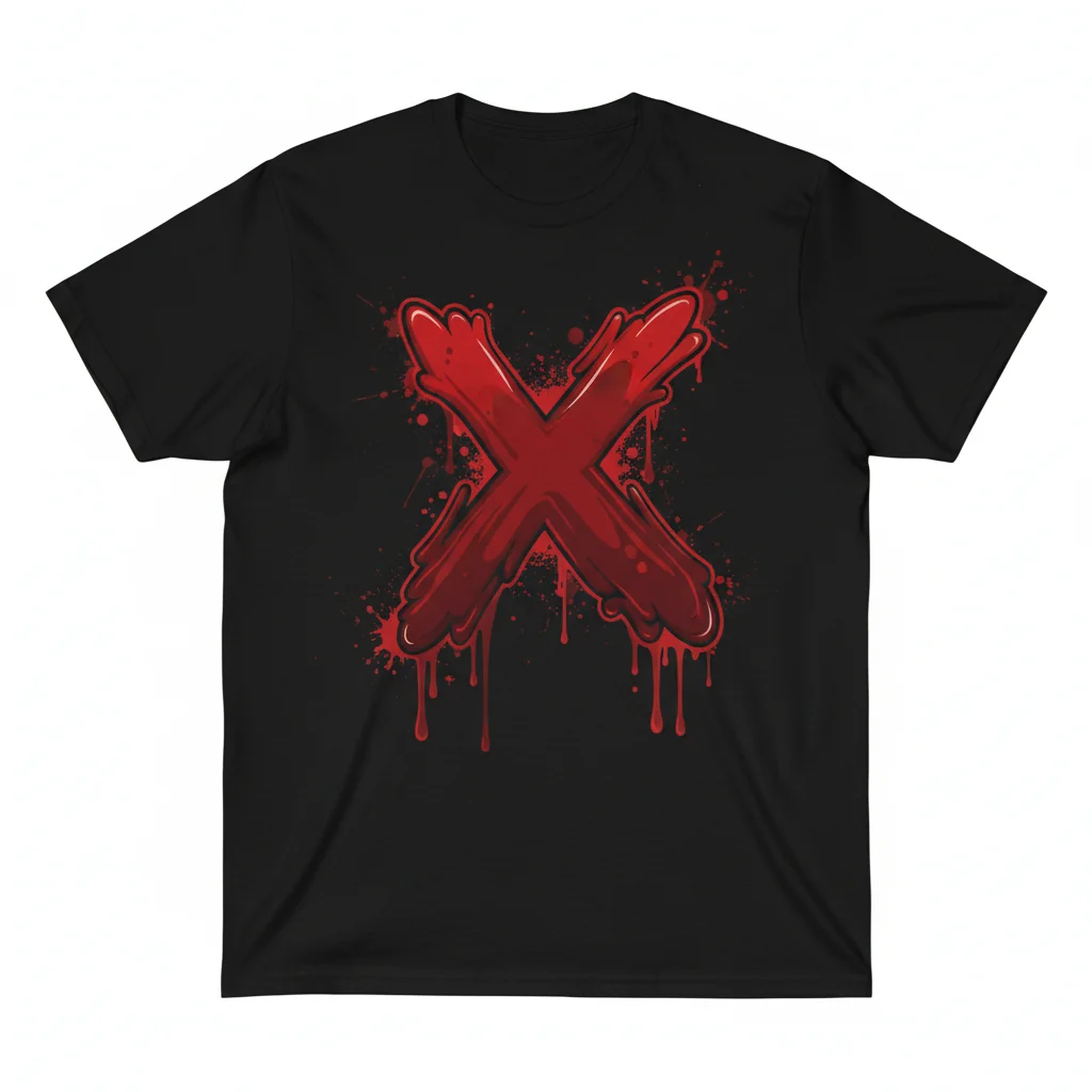 Drippy X Red: The Essential Statement Tee