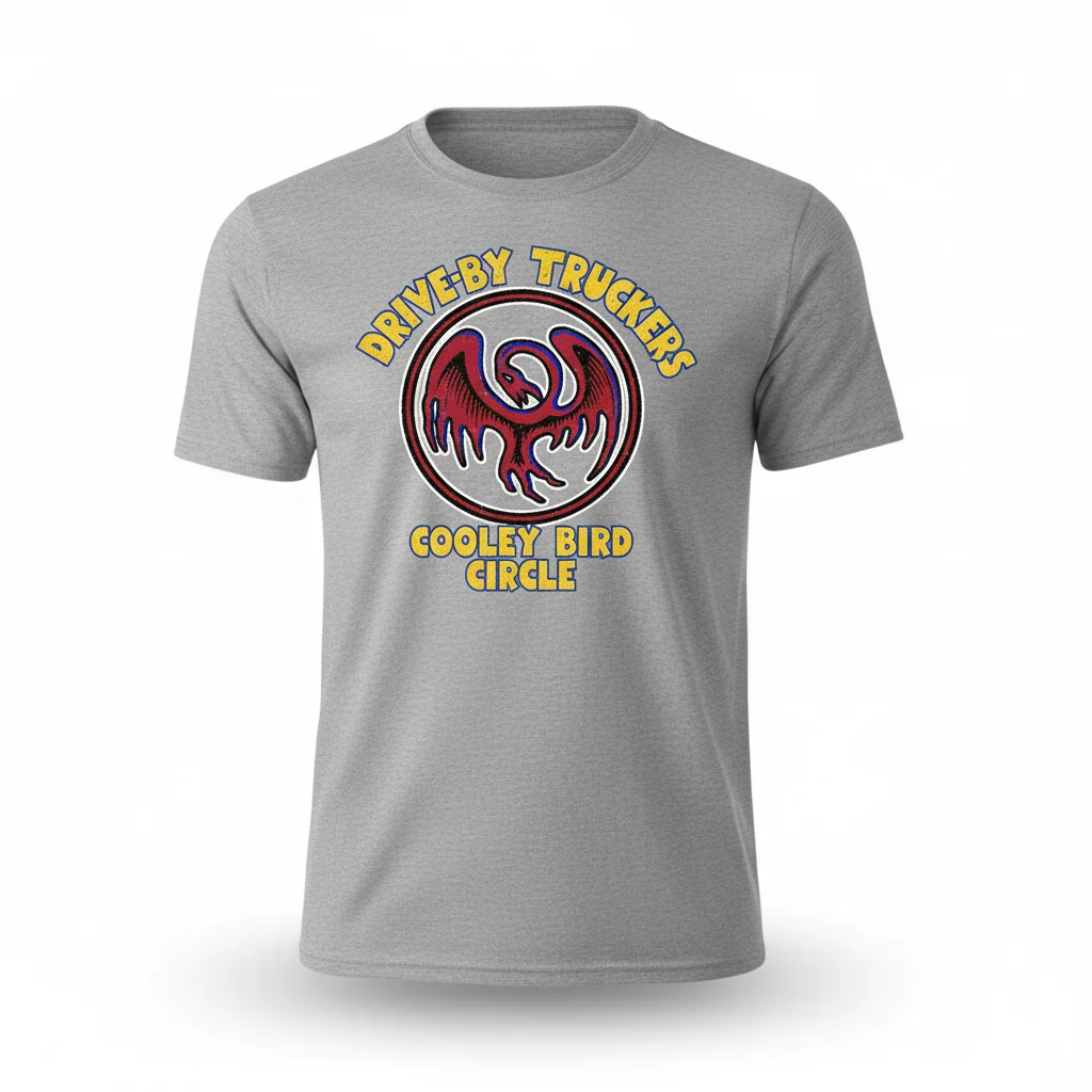Drive-by Truckers Cooley Bird Circle T-Shirt - Official Band Apparel