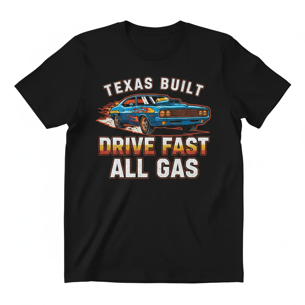 Camiseta Texas Built Rápido e Furioso - 100% Algodão