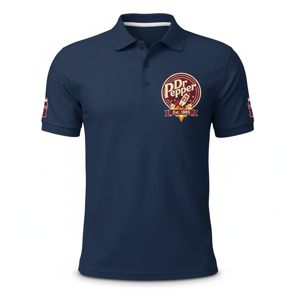 The Iconic Dr.Pepper Polo Shirt: A Sip of Style