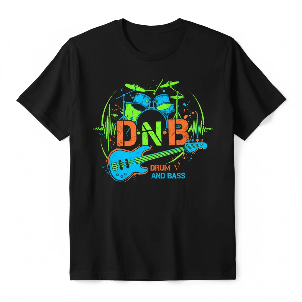 Drum and Bass (DnB) Essential T-Shirt – Premium Ring-Spun Cotton Tee for D&B Fans