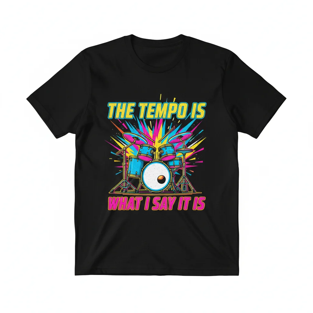 Drummer "The Tempo Is What I Say It Is" Essential T-Shirt – Unisex Tee
