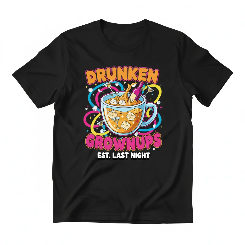 Drunken Grownups Essential T-Shirt: Unmatched Comfort & Lasting Style