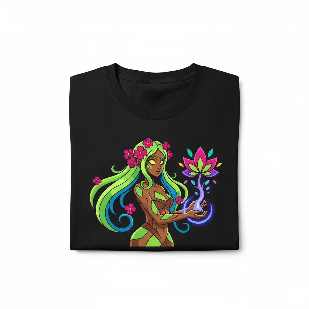 Dryad NPC Terraria HD Essential T-Shirt – High-Quality Gaming Apparel for Fans