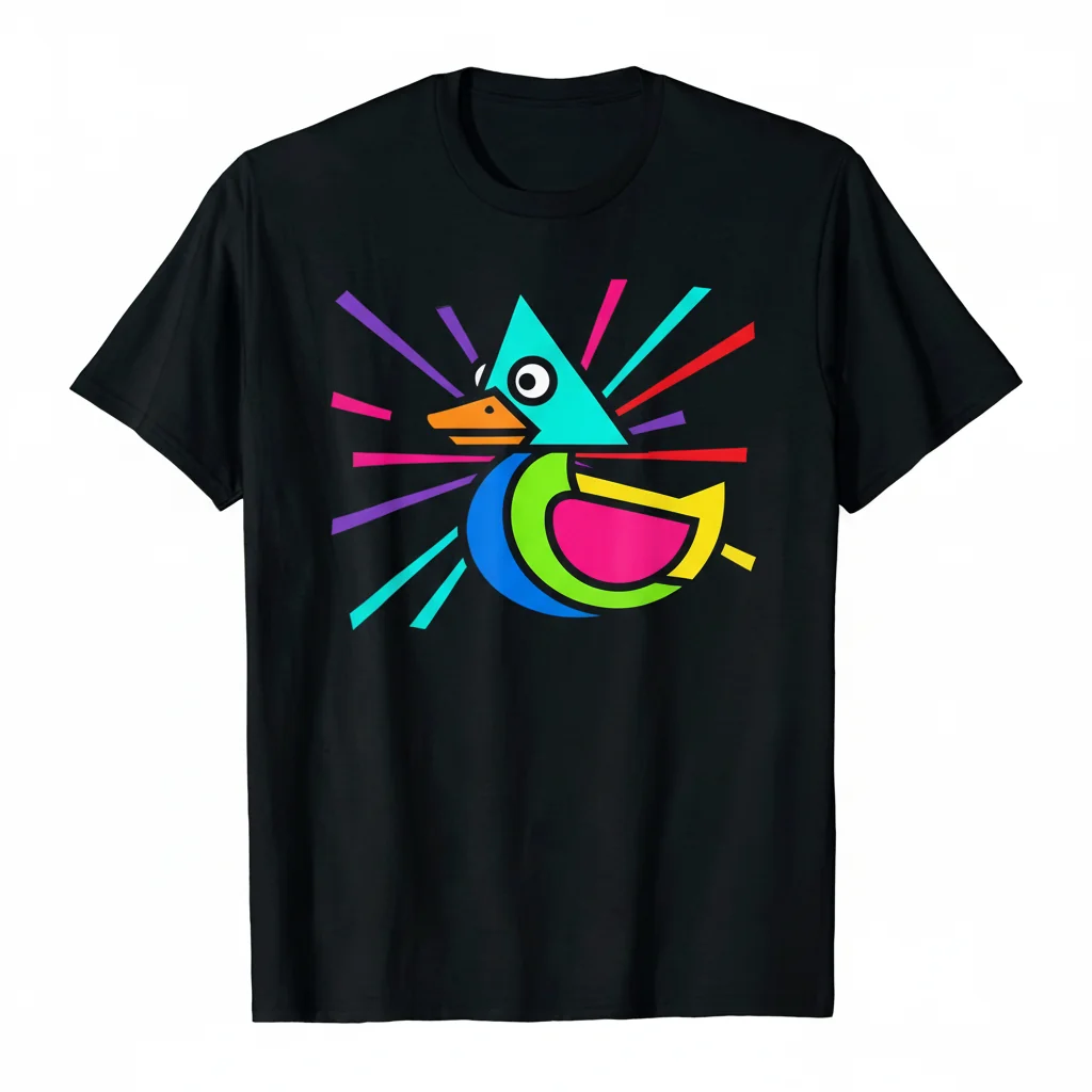 Duck Manga T-Shirt: Vibrant & Durable Cartoon Tee for Everyday Wear