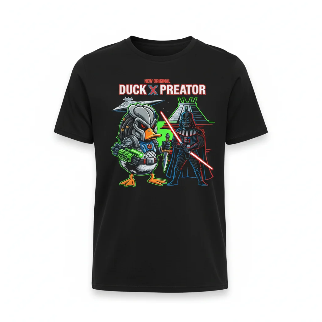Duck X Predator vs. Darth Vader: Star Wars Street Tee
