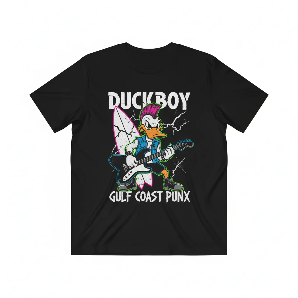 Duckboy Gulf Coast Punx T-Shirt - Premium Cotton Unisex Tee