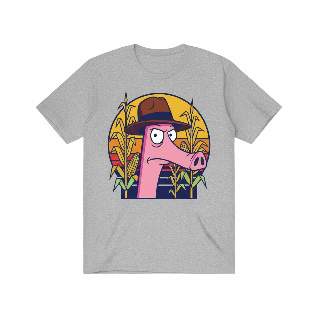 Duckman - Cornfed Pig Premium Unisex T-Shirt - Fade-Resistant & Pre-Shrunk Comfort