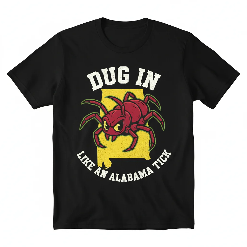 Relentless Durability, Iconic Style: "Dug in like an Alabama tick" Essential T-Shirt