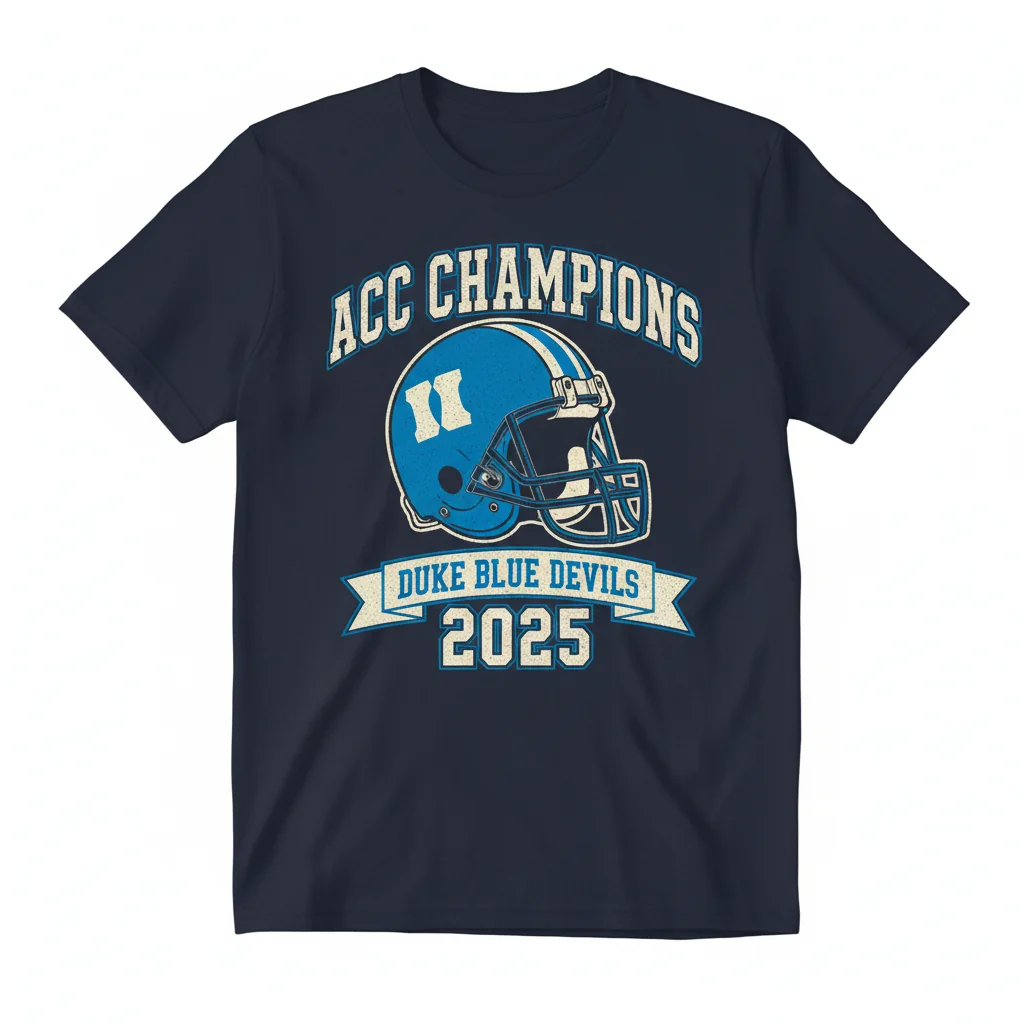 Duke Blue Devils ACC Football Championship T-Shirt – Official Fan Gear