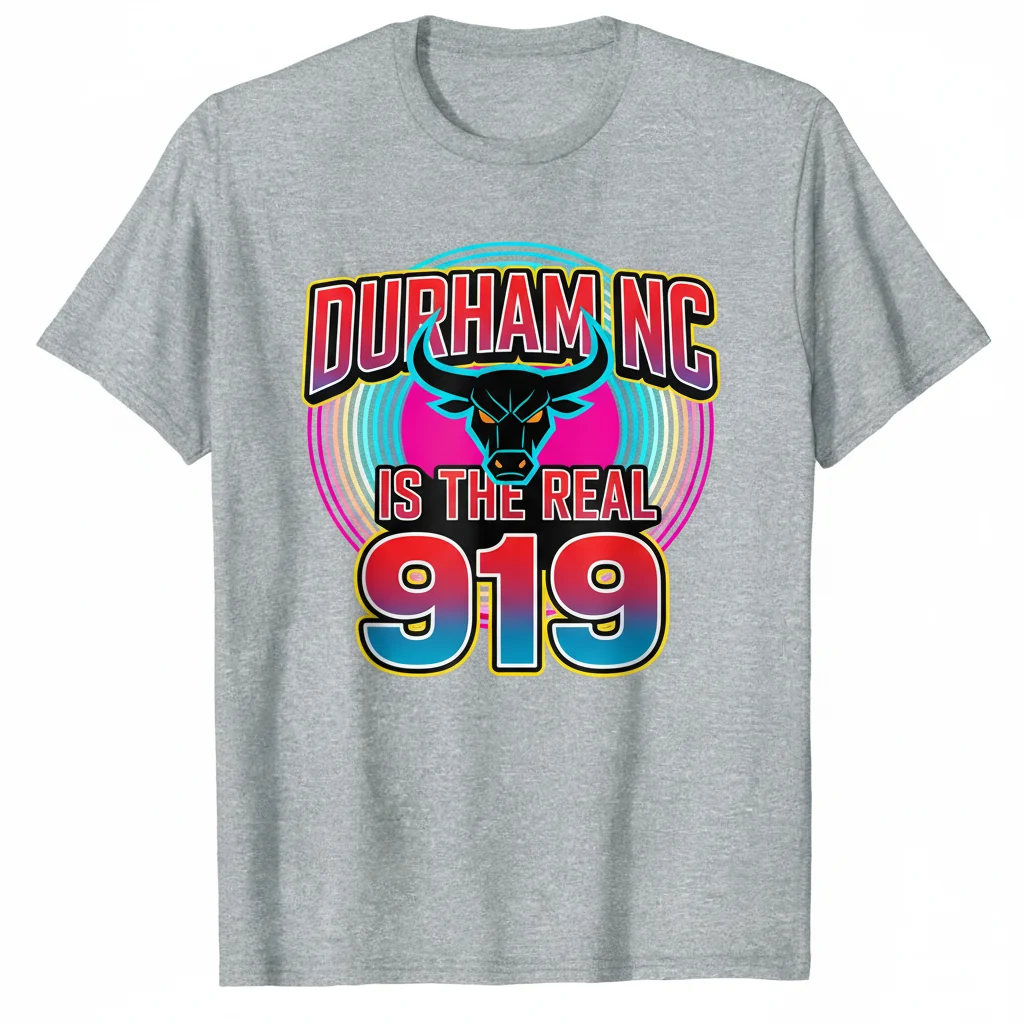 Durham NC Real 919 Essential T-Shirt - Local Pride Apparel