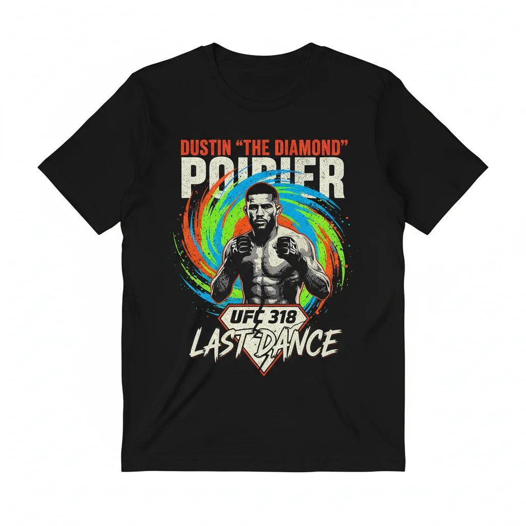 Dustin Poirier UFC 318 Last Dance T-Shirt | Premium Cotton Fan Apparel