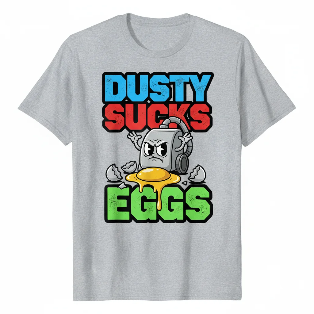 Dusty Sucks Eggs Funny Active T-Shirt | Premium Cotton Tee