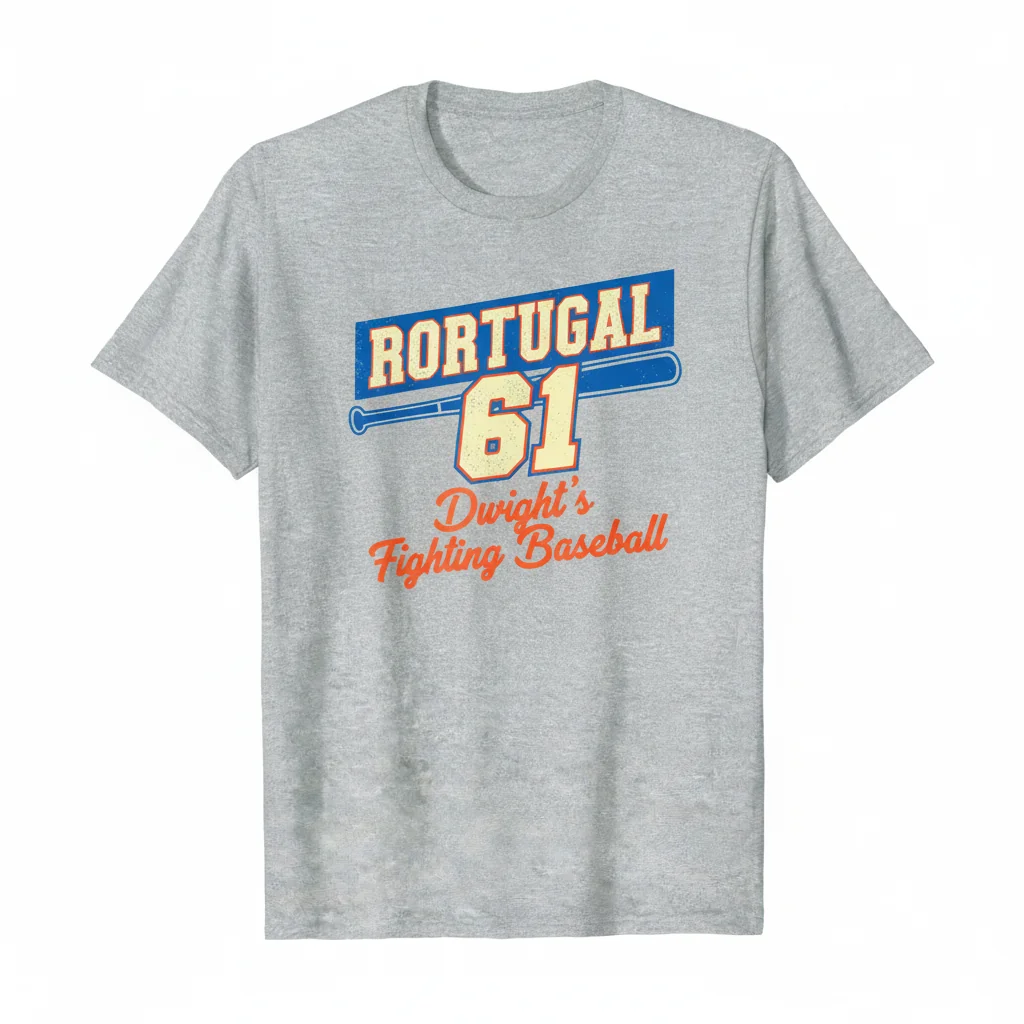 Dwigt Rortugal "Baseball Jersey" Meme Essential T-Shirt - Premium Cotton Tee