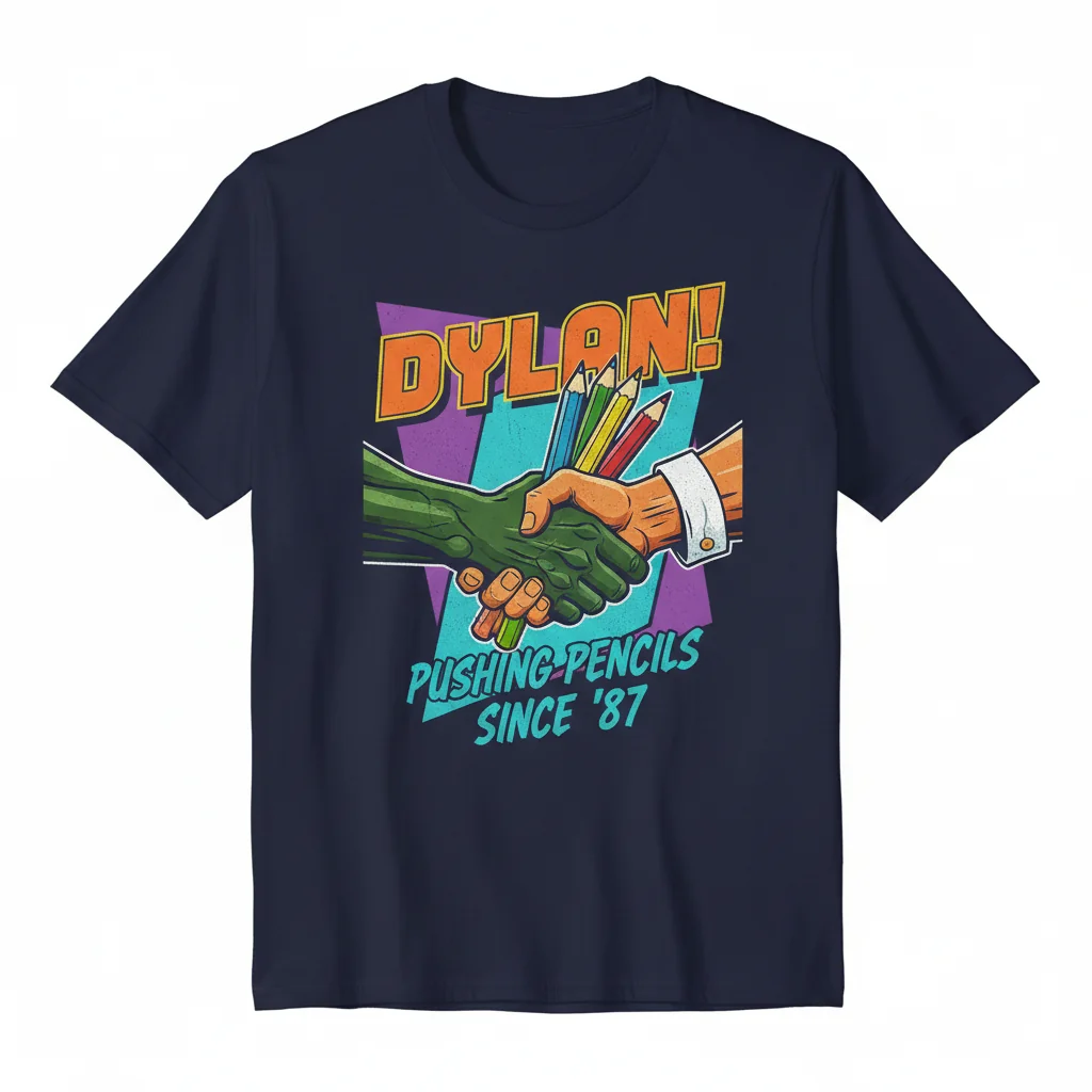 Dylan Predator Handshake - Pushing Pencils Essential T-Shirt | Unique Graphic Tee