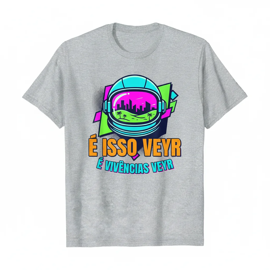 Camiseta "É Isso Veyr É Vivências Veyr" - Estilo Autêntico e Confortável