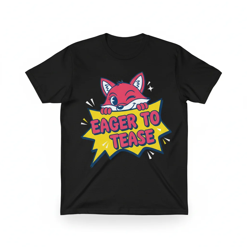 Eager To Tease Graphic T-Shirt – Playful & Comfortable Unisex Tee