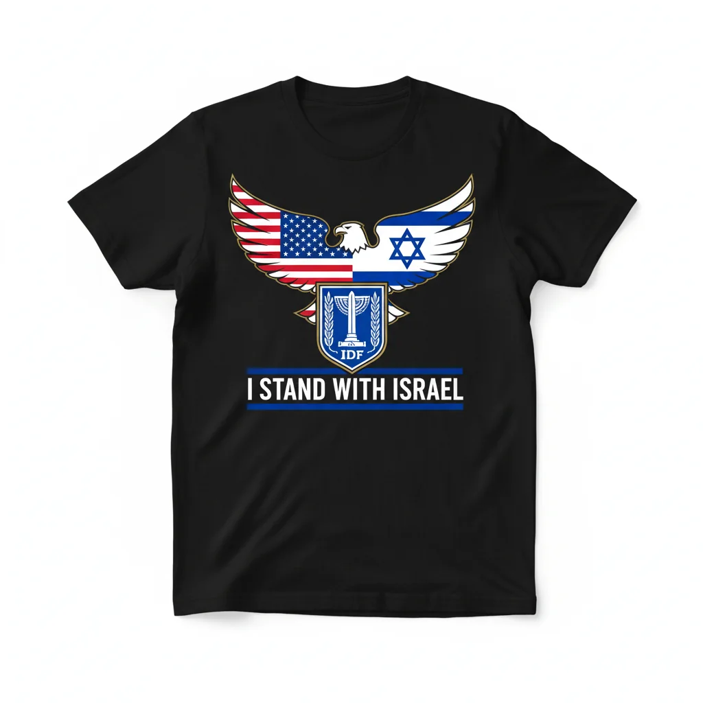 Eagle American & Israel: A Symbol of Unity & Resilience Tee