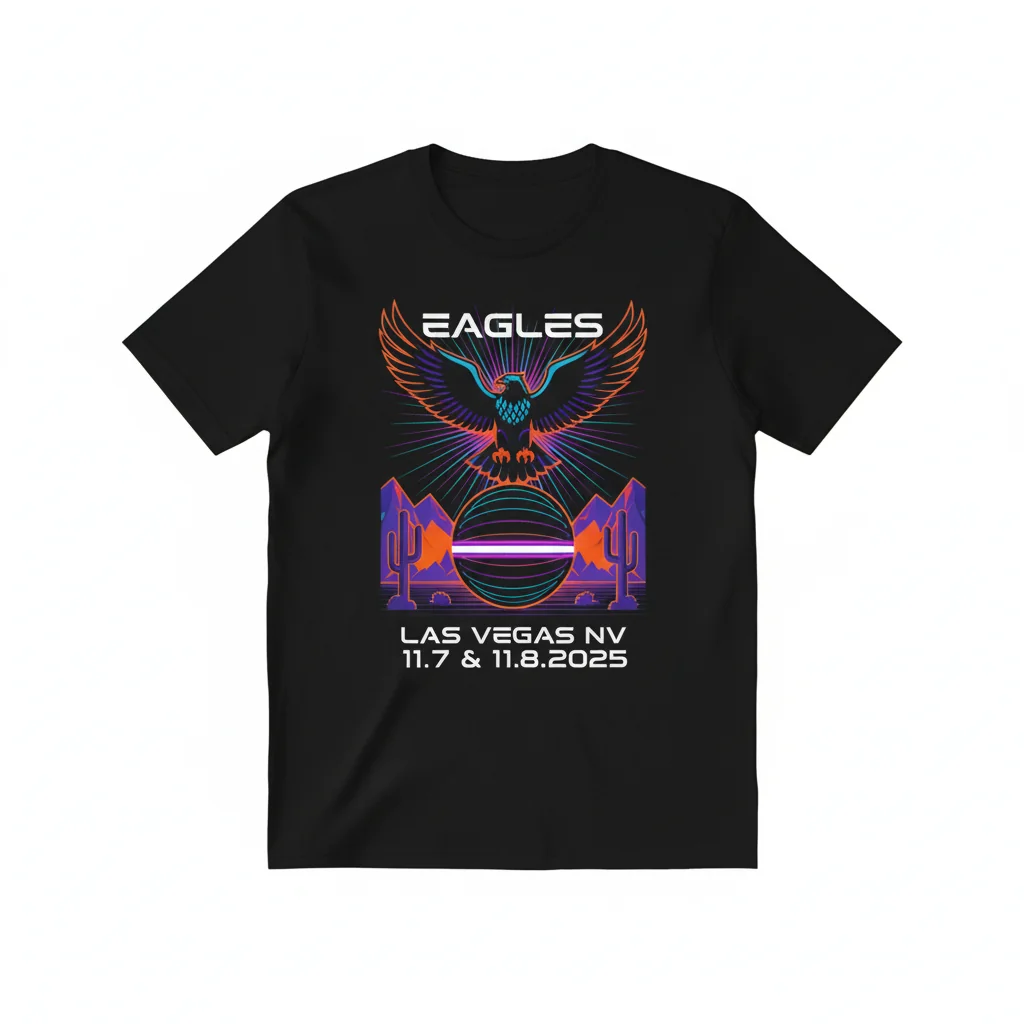 Eagles Sphere Las Vegas 2025 Concert Poster Shirt – Premium Fan Apparel