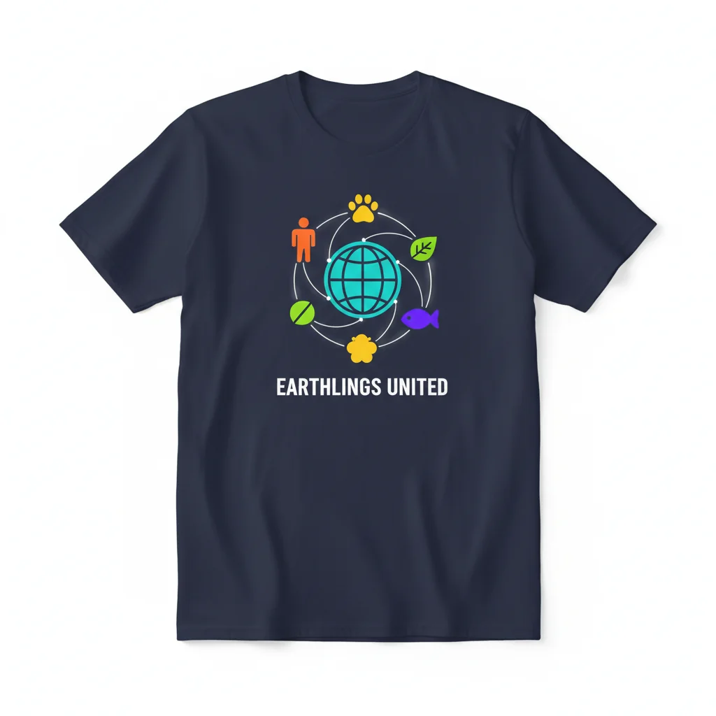 Earthlings United Essential T-Shirt - Premium 100% Cotton Tee for Men & Women