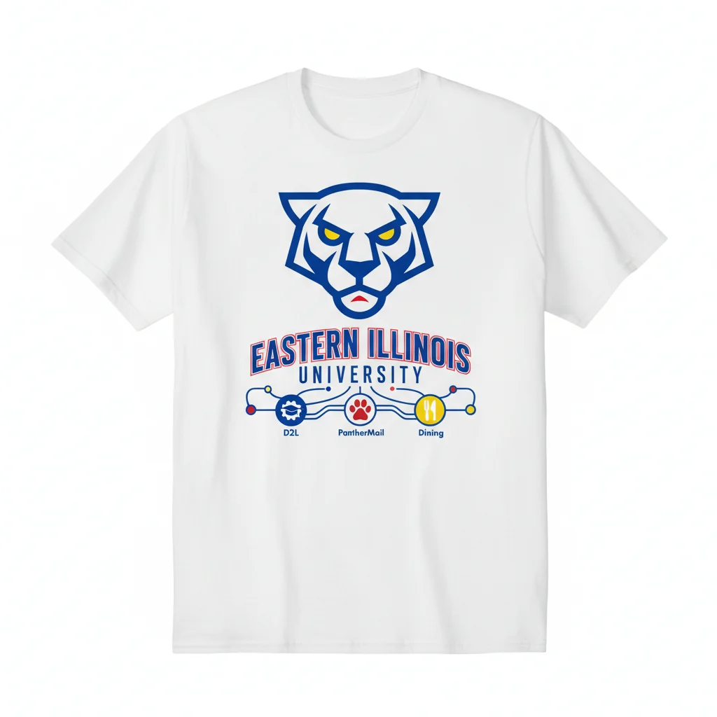 Eastern Illinois University (EIU) Essential T-Shirt – Official D2L, Paws, PantherMail & Dining Apparel