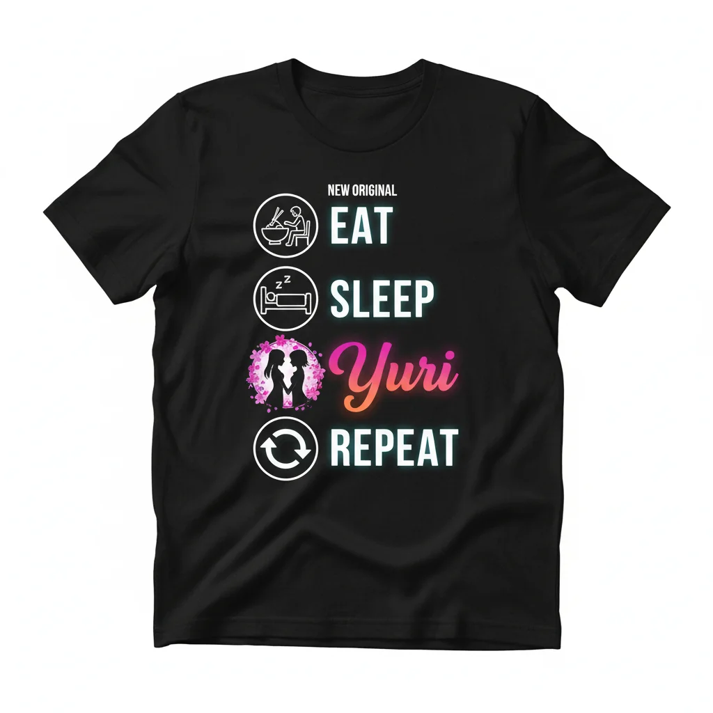 Yuri Repeat Tee: GL Style Reimagined