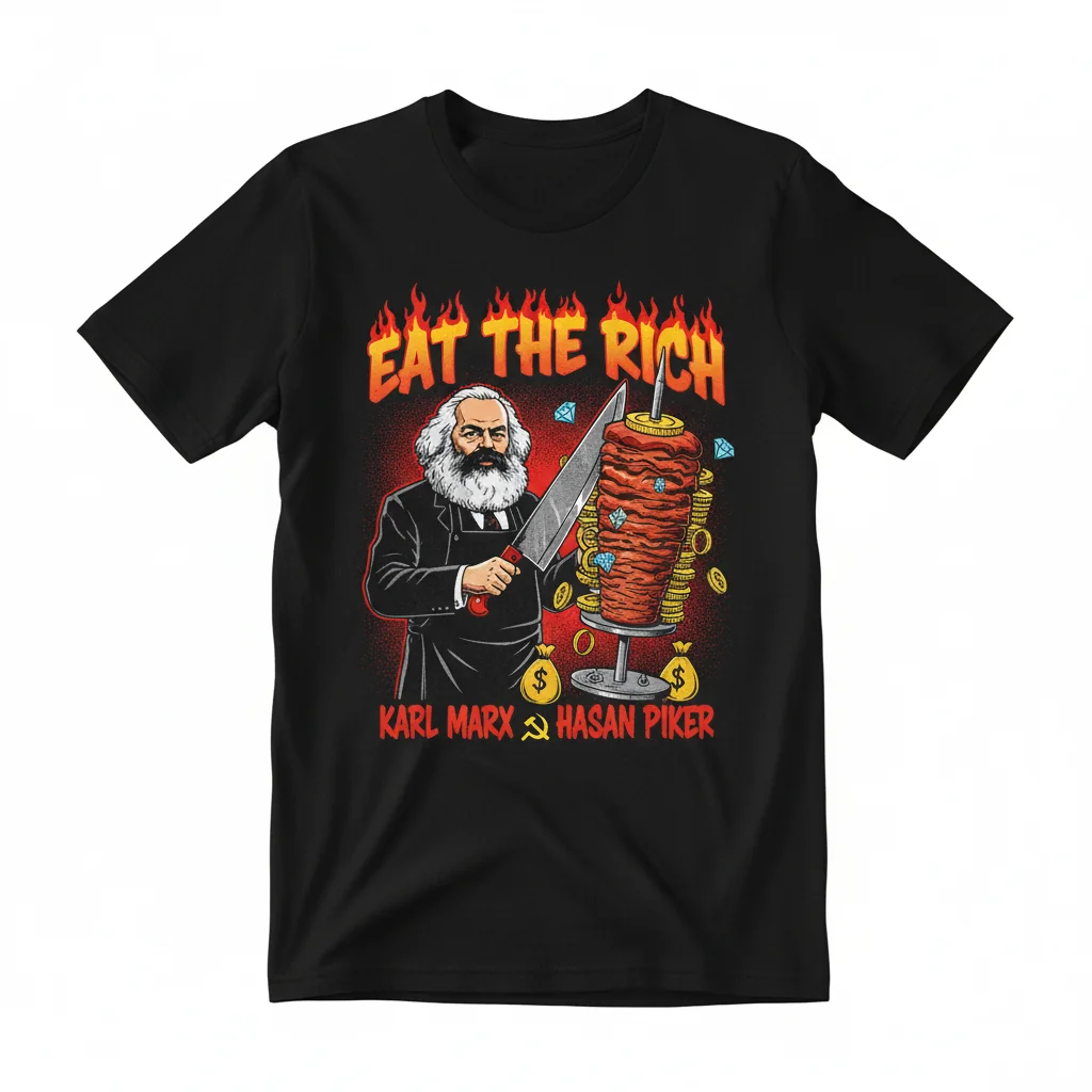 Embrace Your Vision: The 'Eat The Rich' Doner Kebab Statement Tee