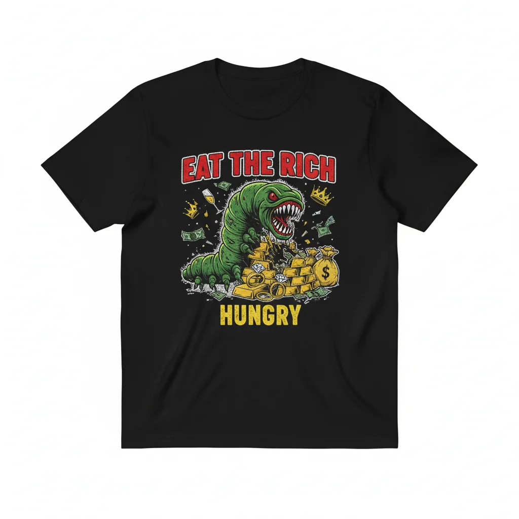The "Eat The Rich Hungry Caterpillar" Statement Tee