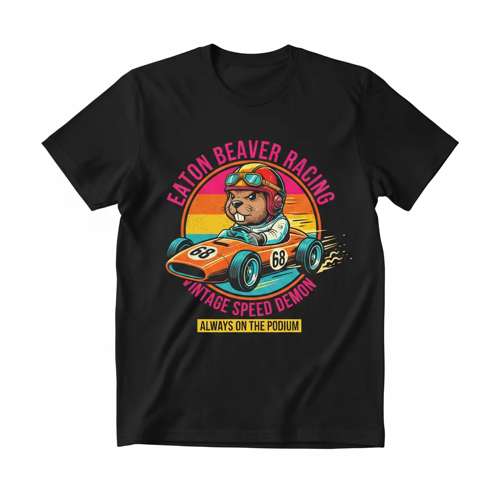 Eaton Beaver Vintage Race Car T-Shirt | Original Motorsport Art