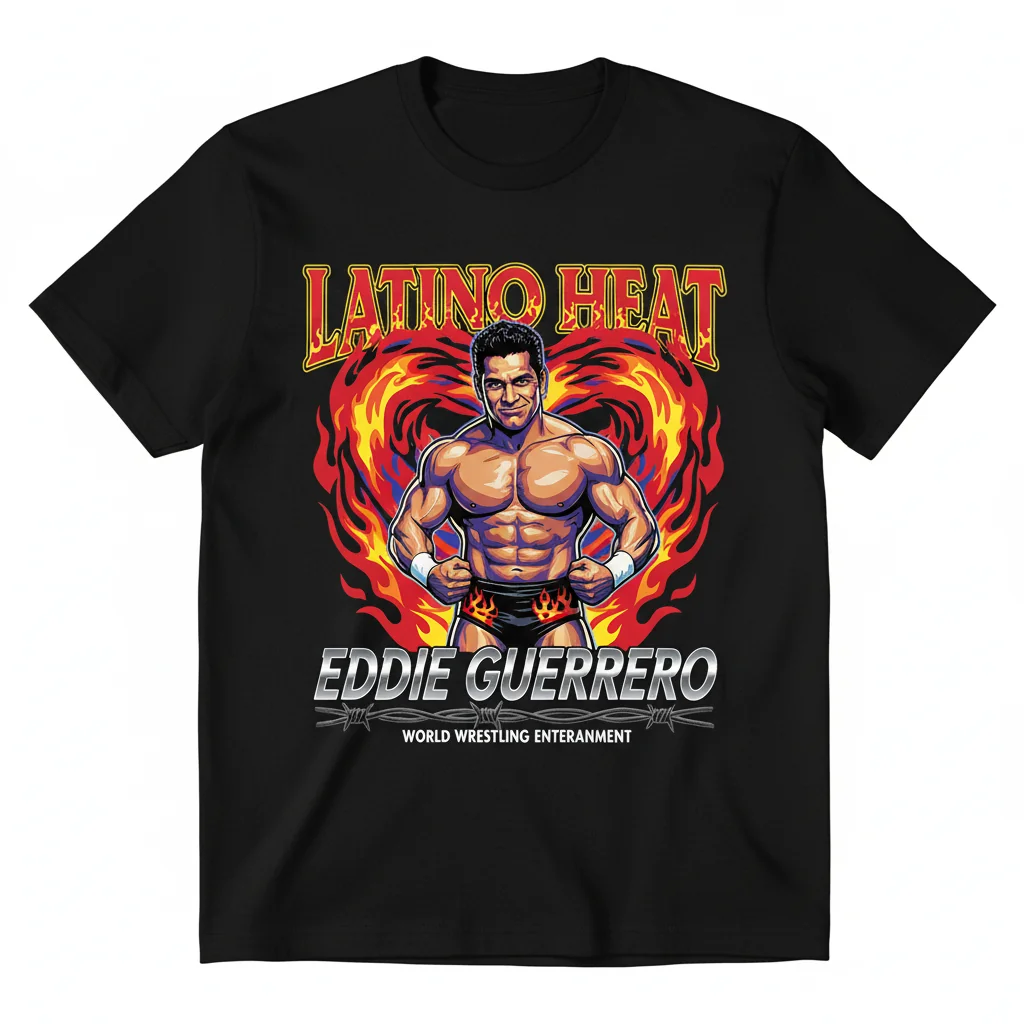 Eddie Guerrero Latino Heat WWE Vintage T-Shirt - Men's Wrestling Tee