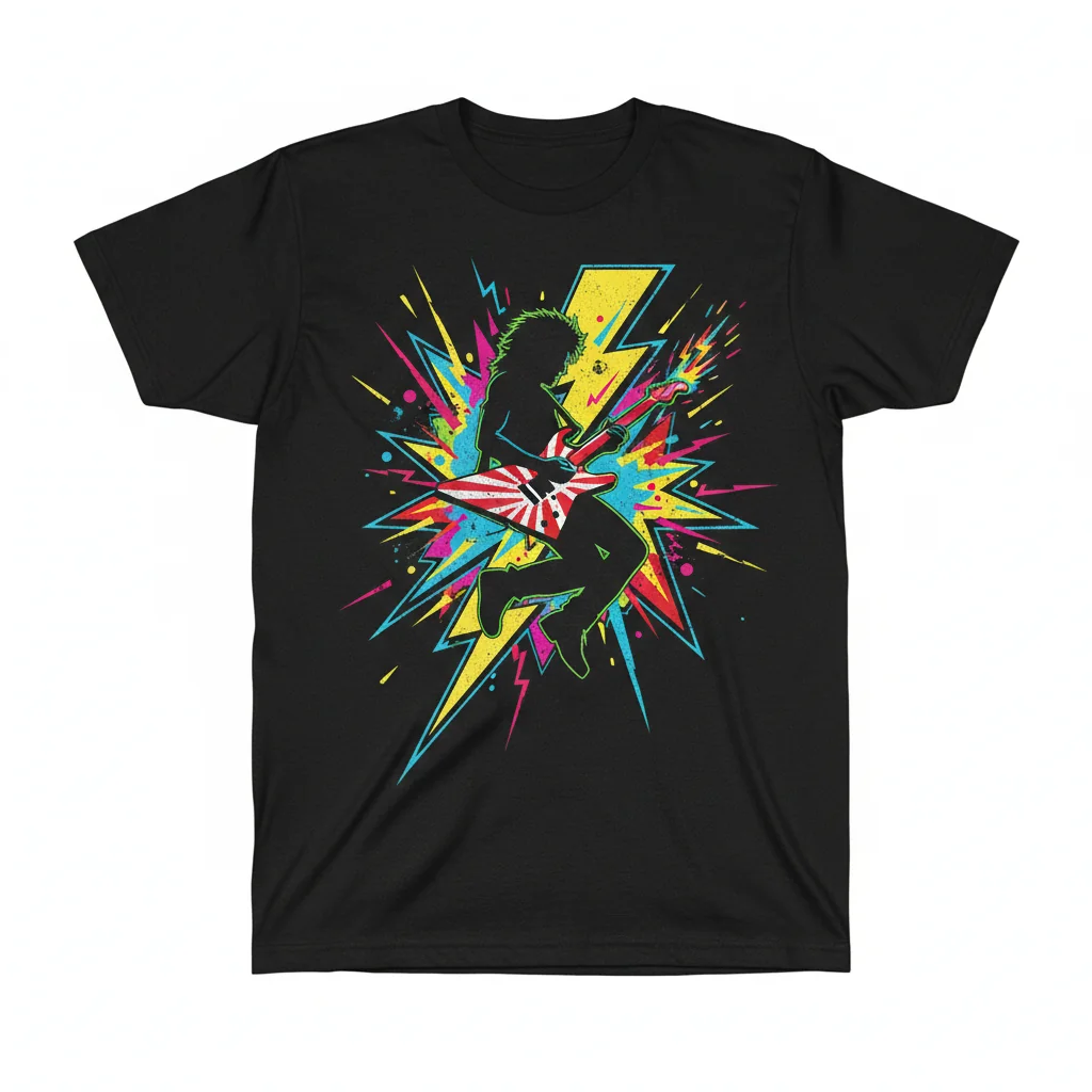 Eddie Van Halen EVH Guitar Solo Artwork Graphic T-Shirt